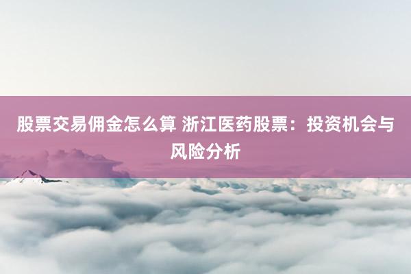 股票交易佣金怎么算 浙江医药股票：投资机会与风险分析