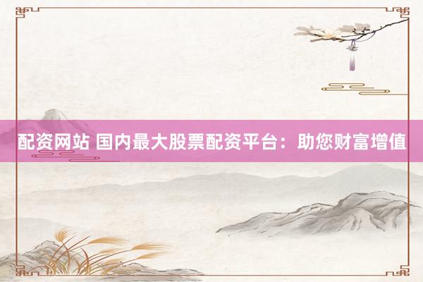 配资网站 国内最大股票配资平台：助您财富增值