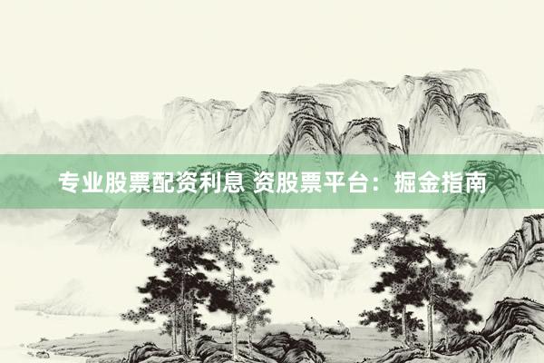 专业股票配资利息 资股票平台：掘金指南
